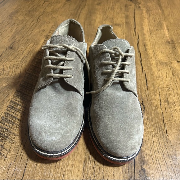 Crewcuts J. Crew Suede Oxford’s Contrast Rubber Sole Boys Shoes - Picture 2 of 9